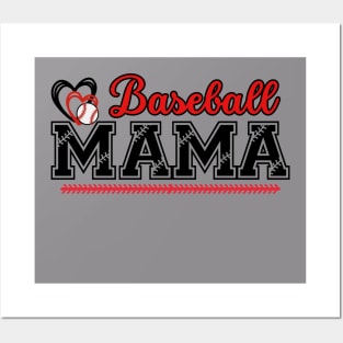 Mothers Day Shirt, Retro Baseball Mom Cool Moms Club Shirt, Funny Mom Shirt, Mom Birthday Gift, Cute Mom Gift, Rocker Mama Tee Posters and Art